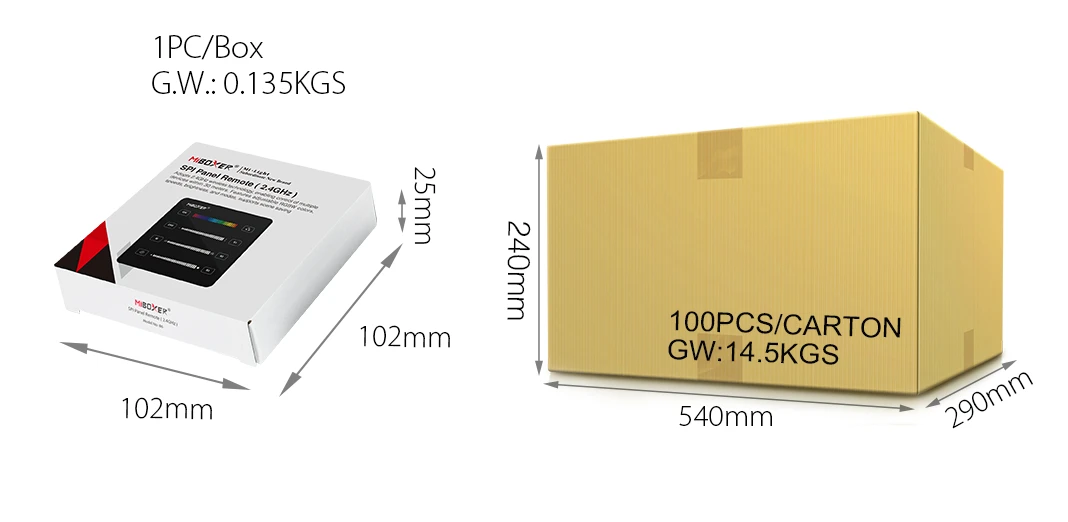 Mi-Light B6 SPI Panel Remote (2.4GHz) - Image 7
