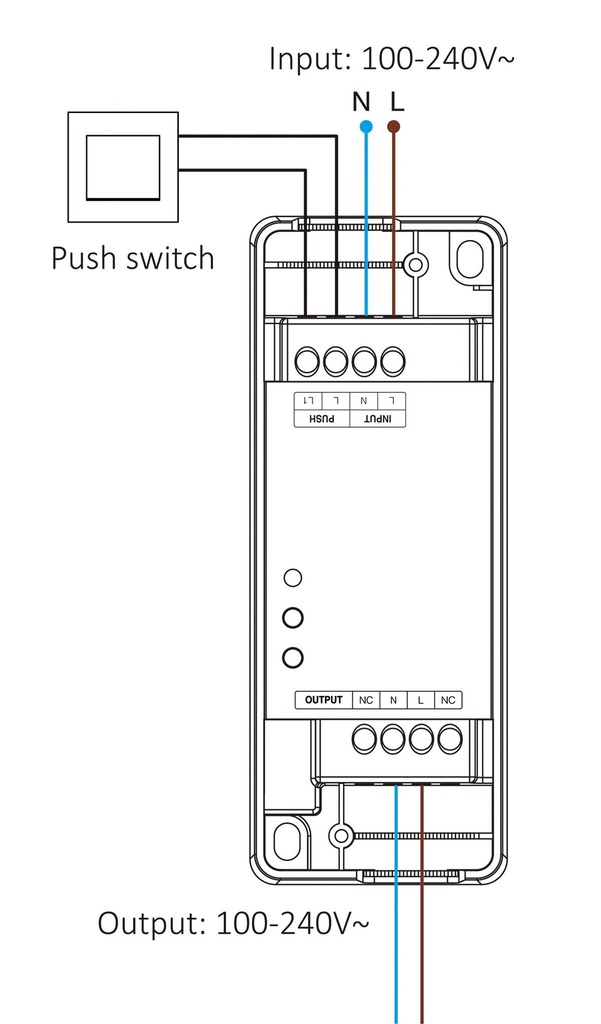 Mi-Light TRI-PW 500W AC Triac Dimmer (WiFi + 2.4GHz + Push) - Image 4