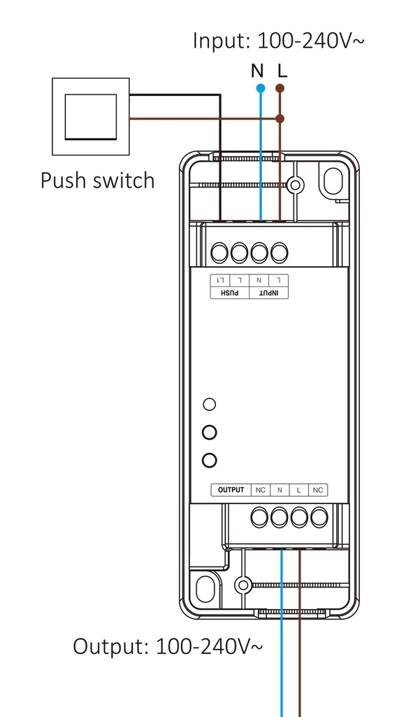 Mi-Light TRI-PW 500W AC Triac Dimmer (WiFi + 2.4GHz + Push) - Image 5