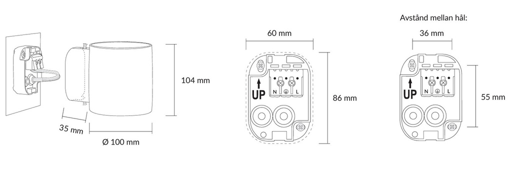 Pleid Wall luminaire OUT-1 White - Image 4