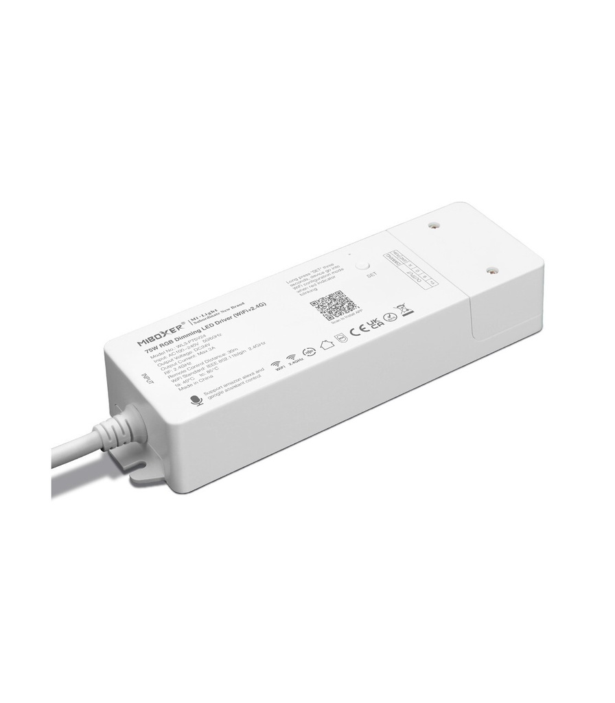 Mi-Light WL3-P75 75W WiFi RGB-kontroller med inbyggd strömförsörjning (Wi-Fi + 2,4G)