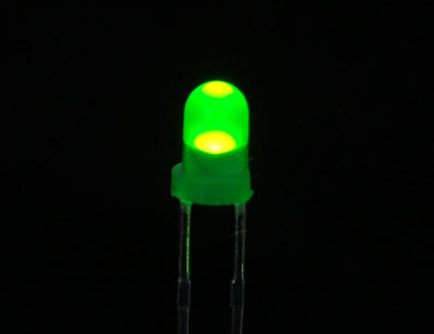 Diffused Green 3mm LED (10 pack)