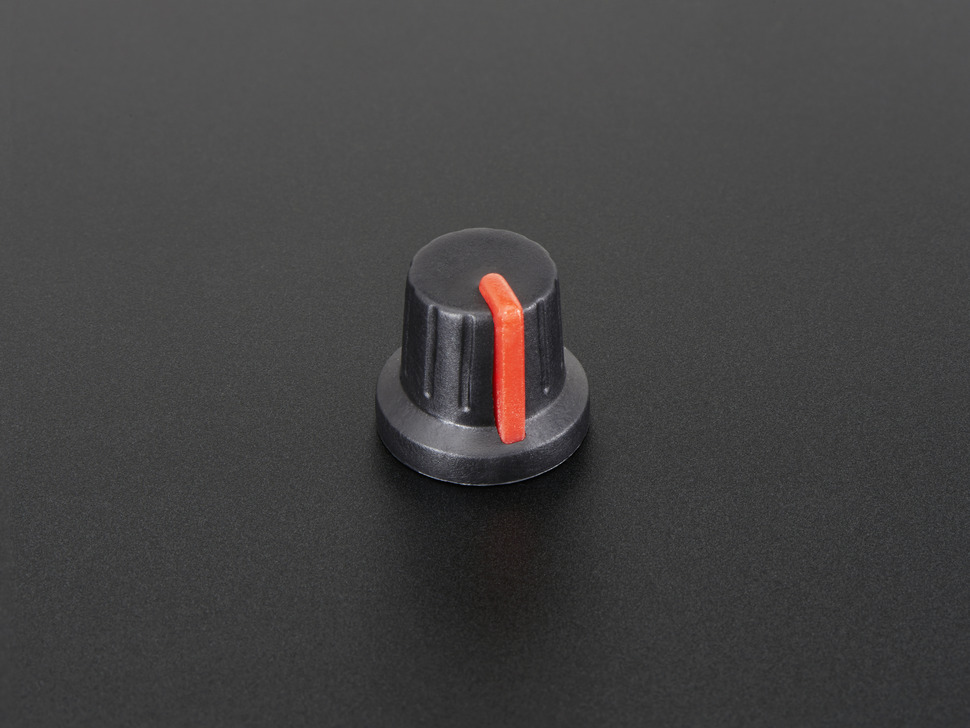 Potentiometer Knob - Soft Touch T18 - Red