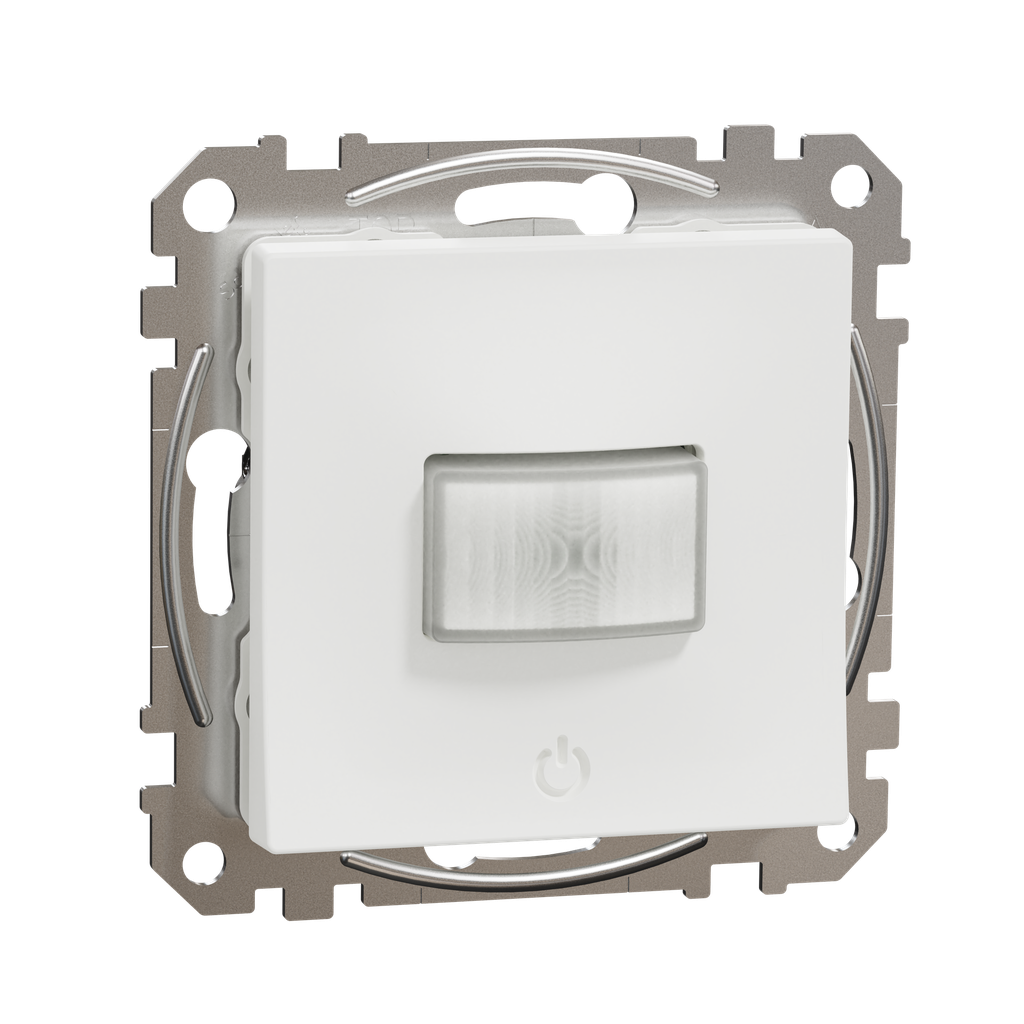 Rörelsedetektor med tryckknapp - Vit