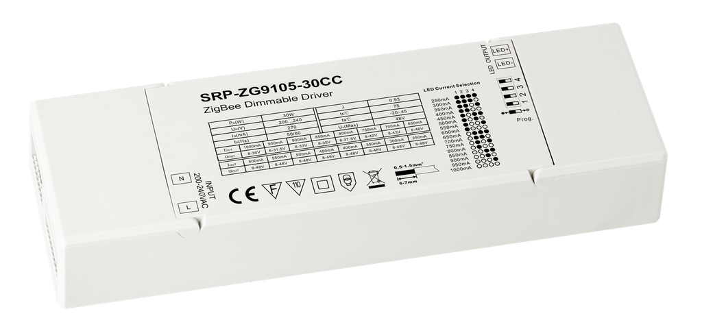 Drivdon ZigBee 30W 250-1000mA - Dimbar - Constant Current