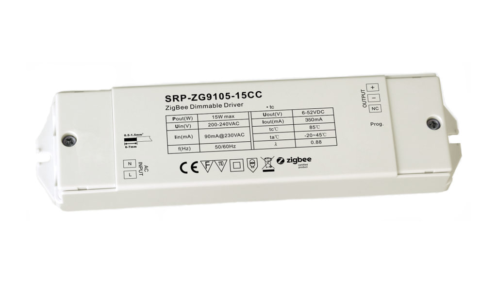 Drivdon ZigBee 15W 350mA - Dimbar - Constant Current