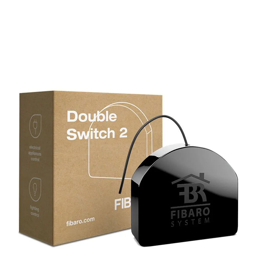 Inbyggnadsrelä med 2 kanaler - Double Switch 2 (2x1,15kW)