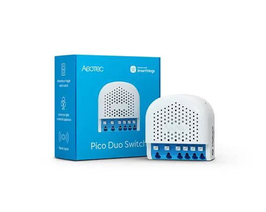 Pico Duo Switch - Smart 16A inbyggnadsrelä med två kanaler
