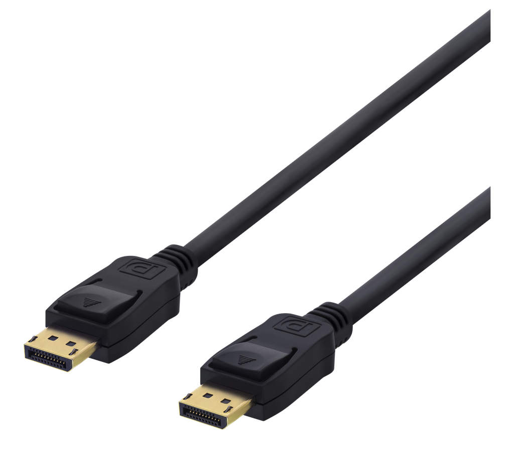 DisplayPort kabel 10m, 20-pin ha - ha, svart