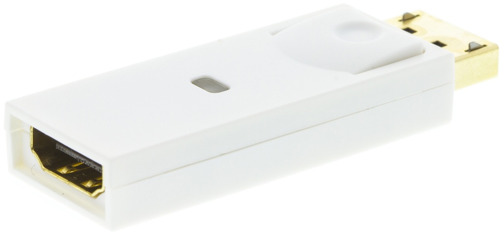 DisplayPort till HDMI adapter med ljud, Full HD i 60Hz, vit,