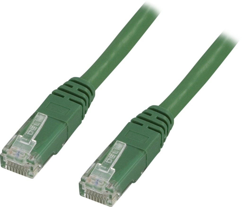 Nätverkskabel 3m U/UTP Cat5e, grön