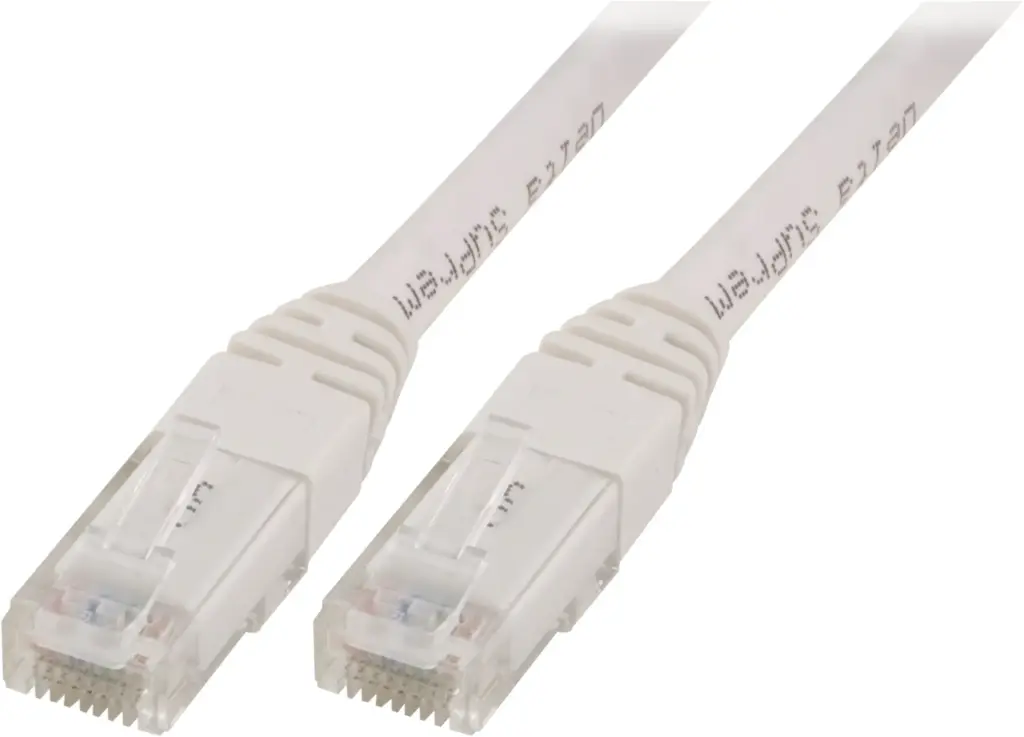 Nätverkskabel 5m U/UTP Cat5e, vit