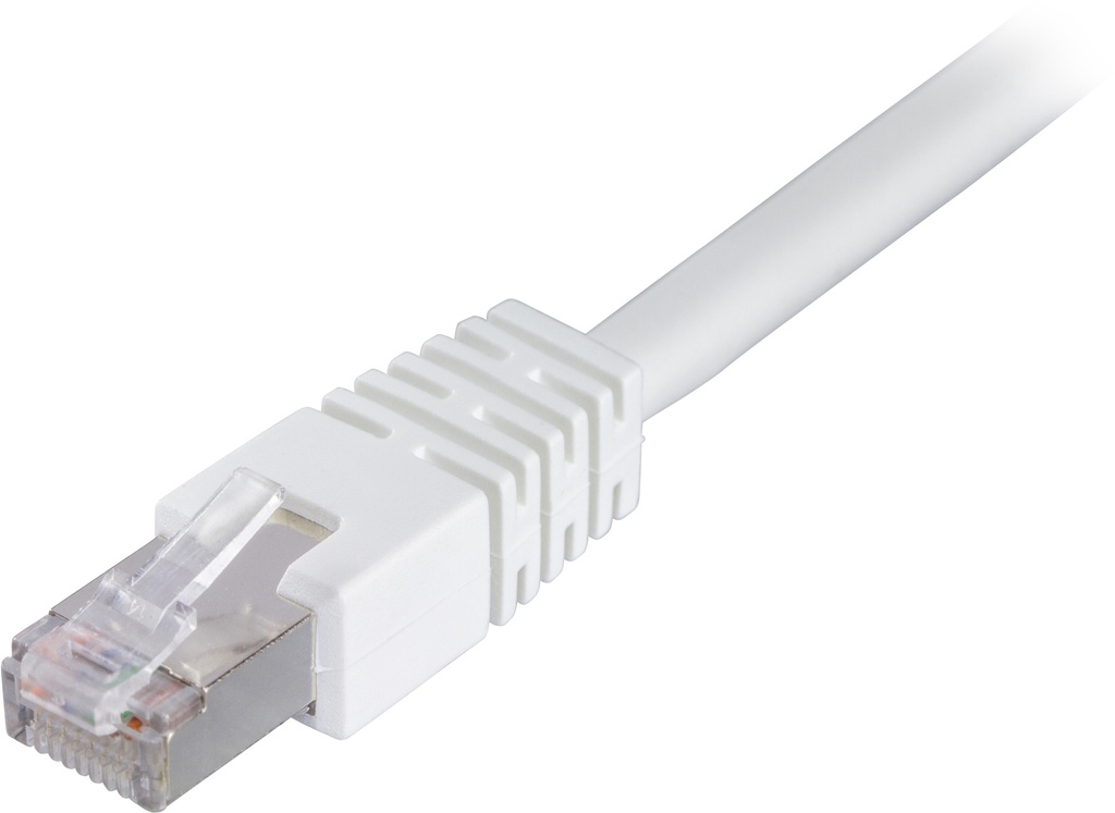 Nätverkskabel 0,5m F/UTP Cat6, LSZH, vit