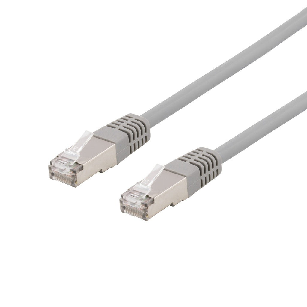 Nätverkskabel 10m U/FTP Cat6a, LSZH, grå