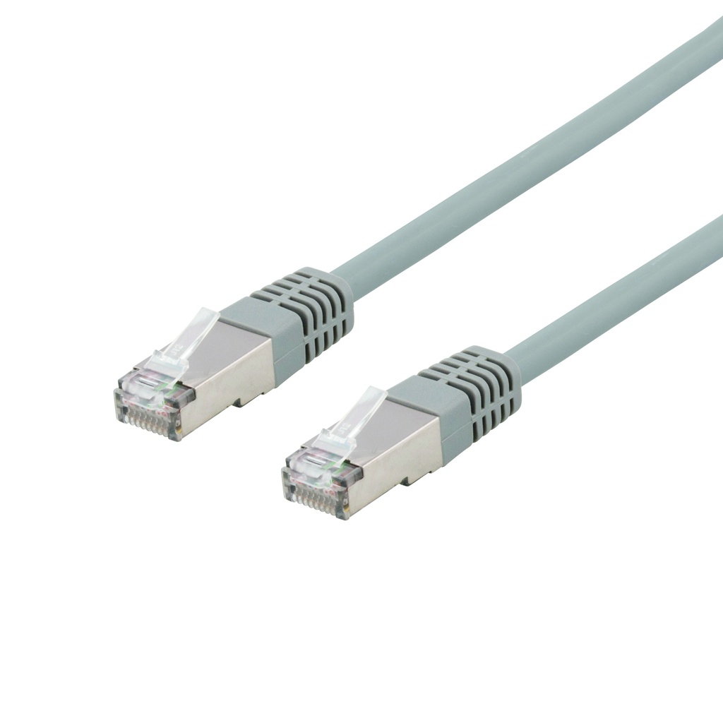 Nätverkskabel 1,5m U/FTP Cat6a, LSZH, grå