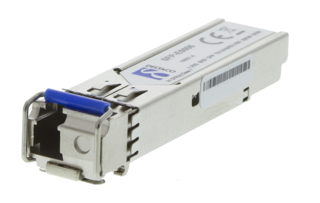 DELTACO SFP 1000Base-BX-U , 1310TX/1550RX, 20km