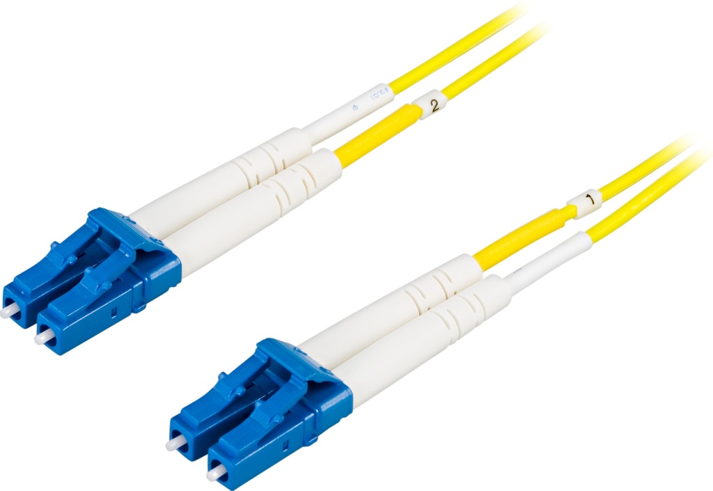 DELTACO Fiberkablage LC - LC, duplex, singlemode OS2, 15m