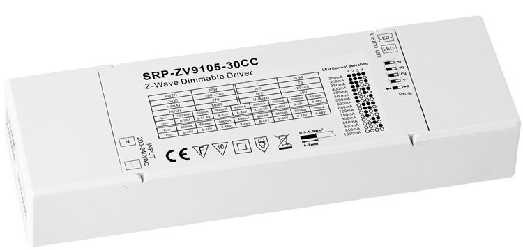 Drivdon Z-wave 30W 250-1000mA - Dimbar - Constant Current