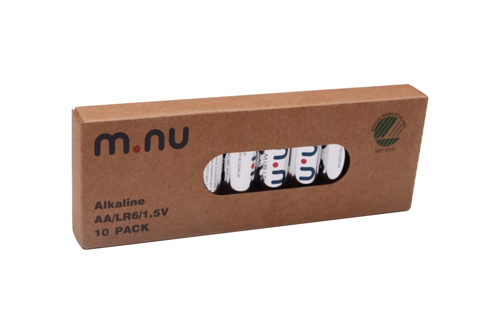 Alkaliska batterier AA / LR6, 1,5V 10-pack