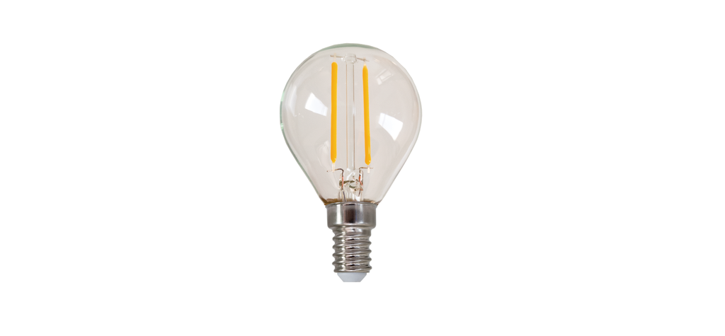 LED lampa Filament E14, P45, 2,2W, 250 lm