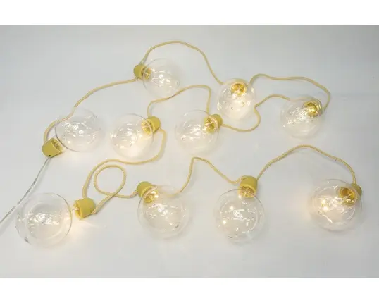 Partyslinga med LED-lampor – IP44 med textilkabel