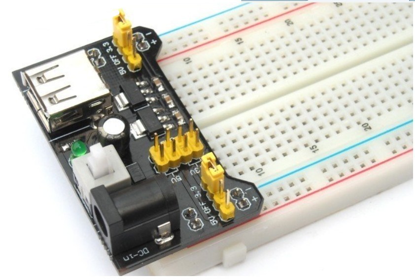 Breadboard power supply - assembled 3,3V/5V output