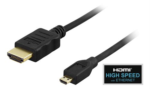 HDMI till Micro HDMI-kabel Svart 1m