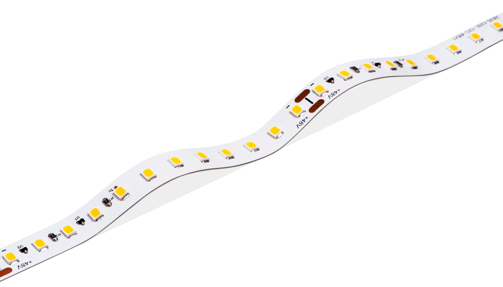 LED-list för långa dragningar 30m och uppåt - MaxRun - Statisk Vit - IP67 - 48V
