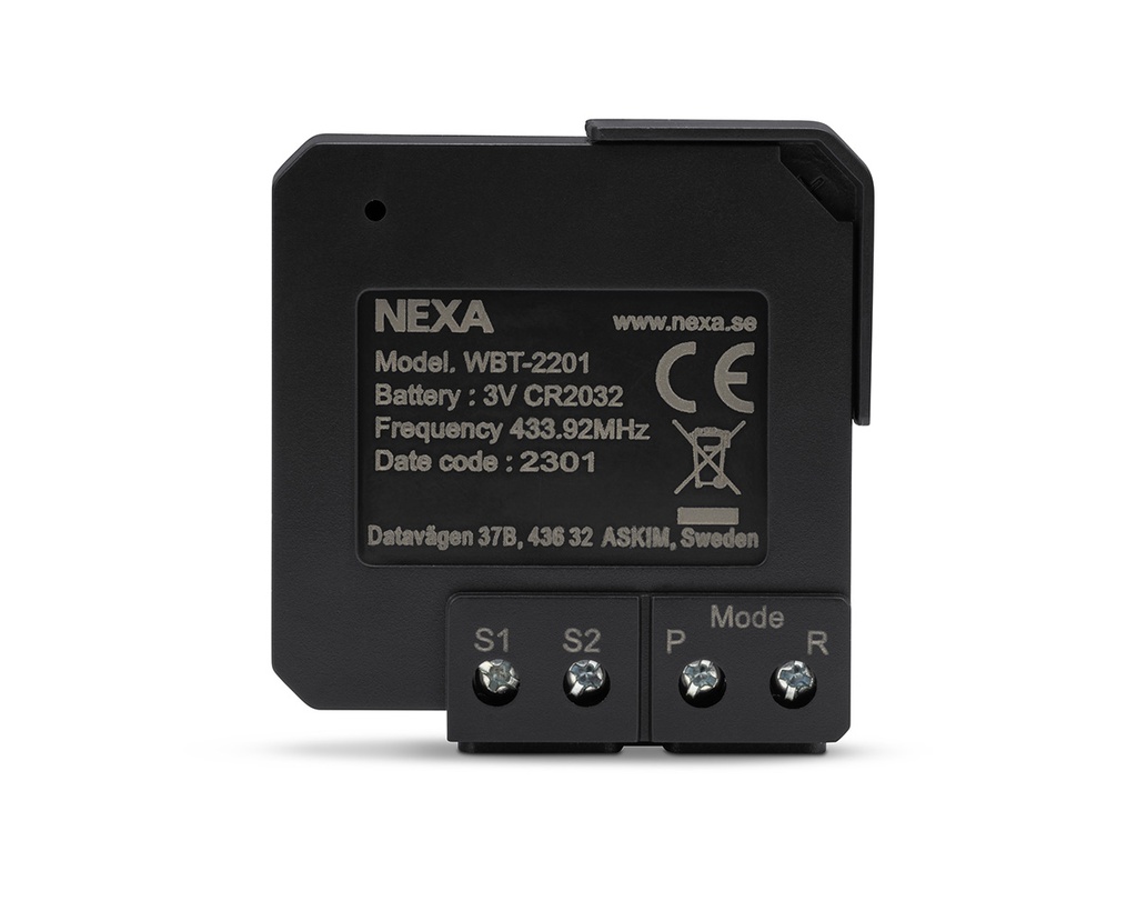 Inbyggnadsändare, batteridriven WBT-2201