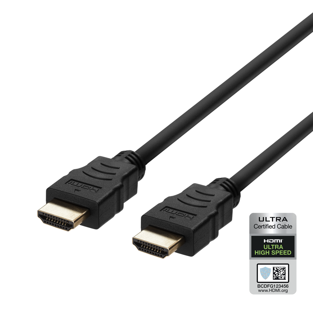 HDMI kabel 1m ULTRA High Speed, 48Gbps, svart