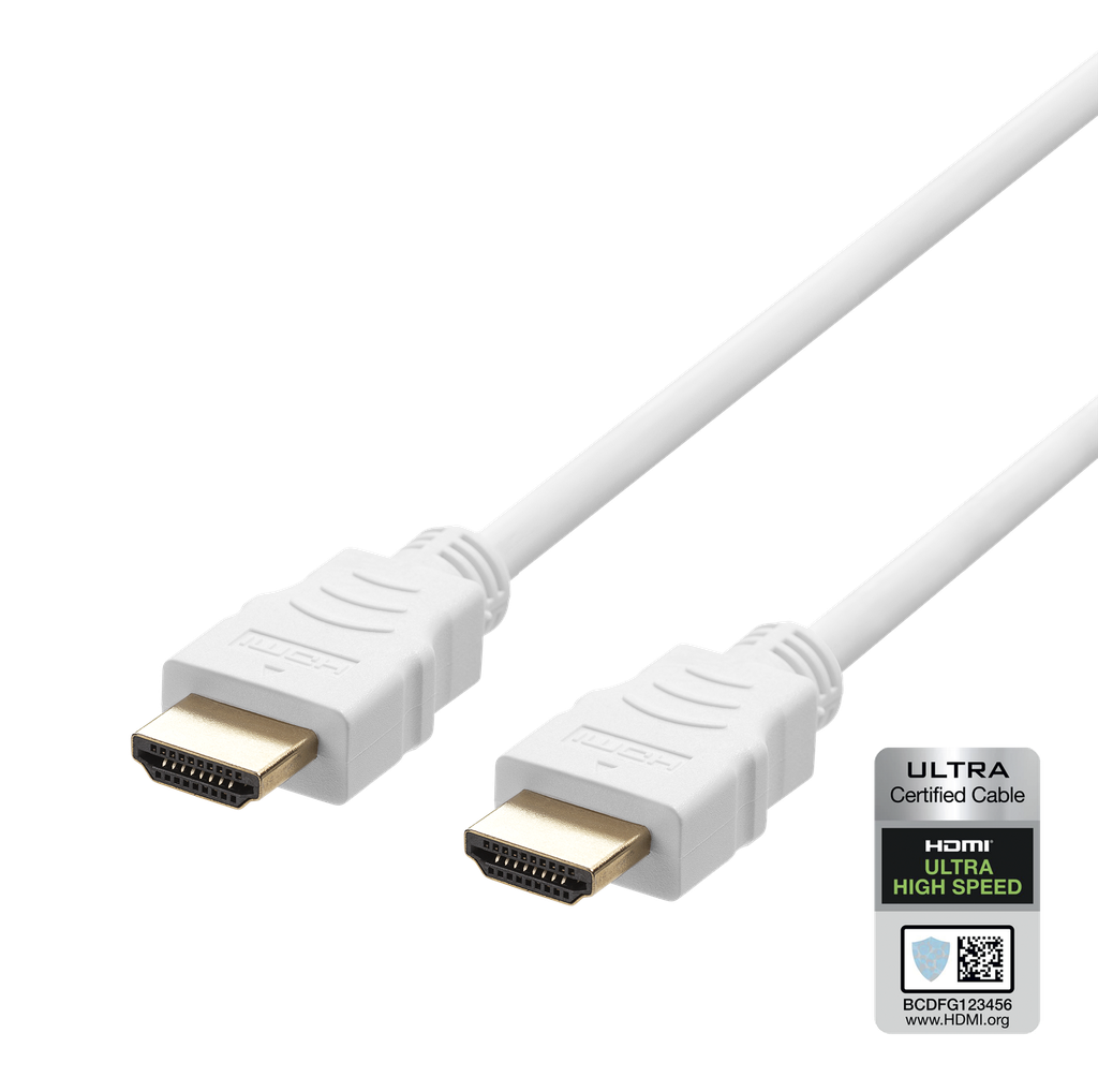 HDMI kabel 2m ULTRA High Speed, 48Gbps, vit