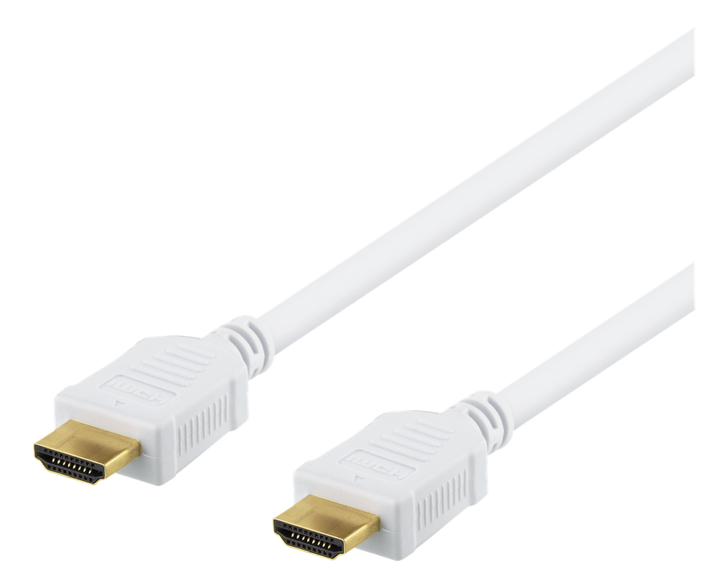 High-Speed Premium HDMI-kabel, 1,5m, Ethernet, 4K UHD, vit
