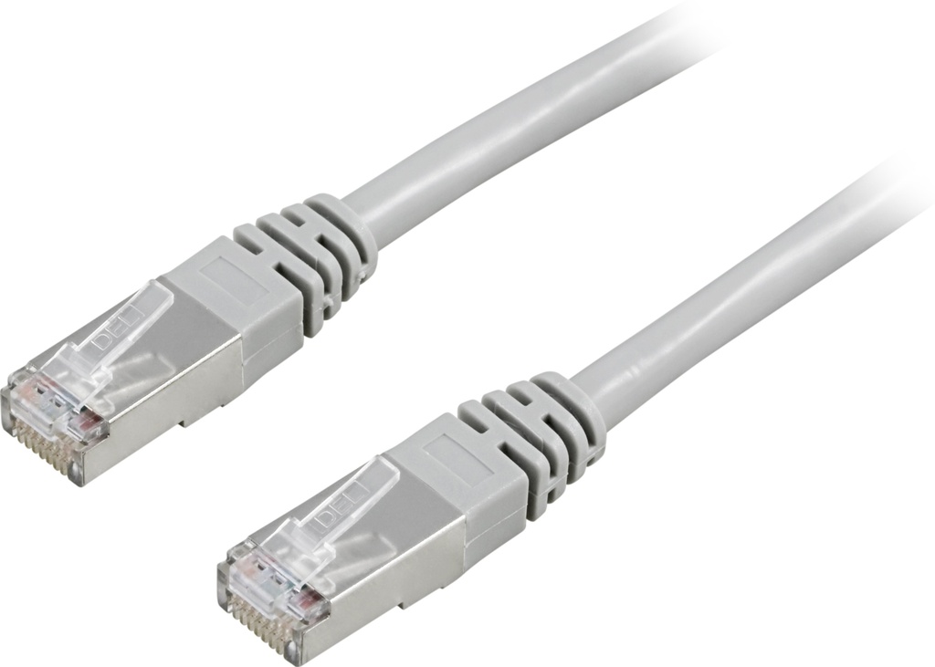 Nätverkskabel 5m F/UTP, Cat5e, grå