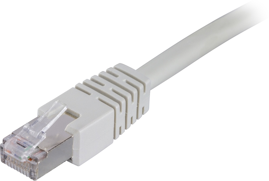 Nätverkskabel 0,5m F/UTP Cat6, LSZH, grå
