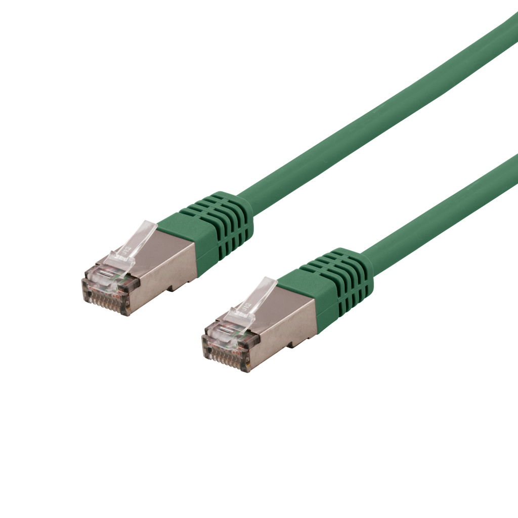Nätverkskabel 2m U/FTP Cat6a, delta cert, LSZH, grön