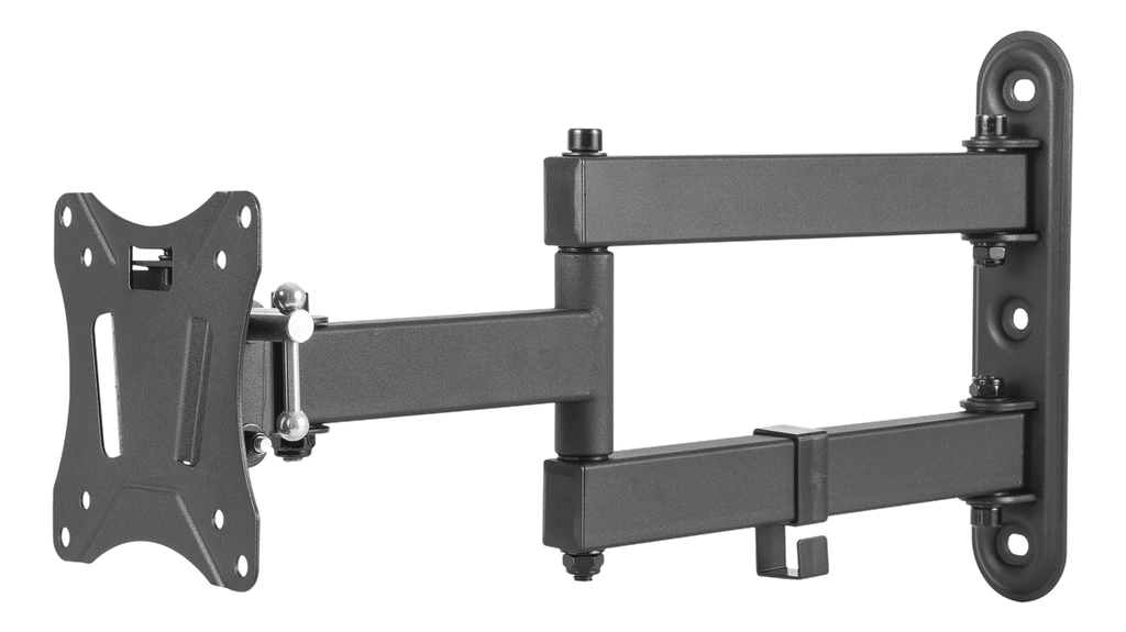 DELTACO Office, full-motion 3-way wall, 13"-27", 25kg, 75x75-100-100