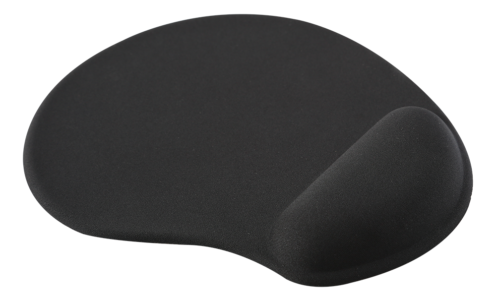 DELTACO OFFICE Ergonomic mouse pad with gel, black