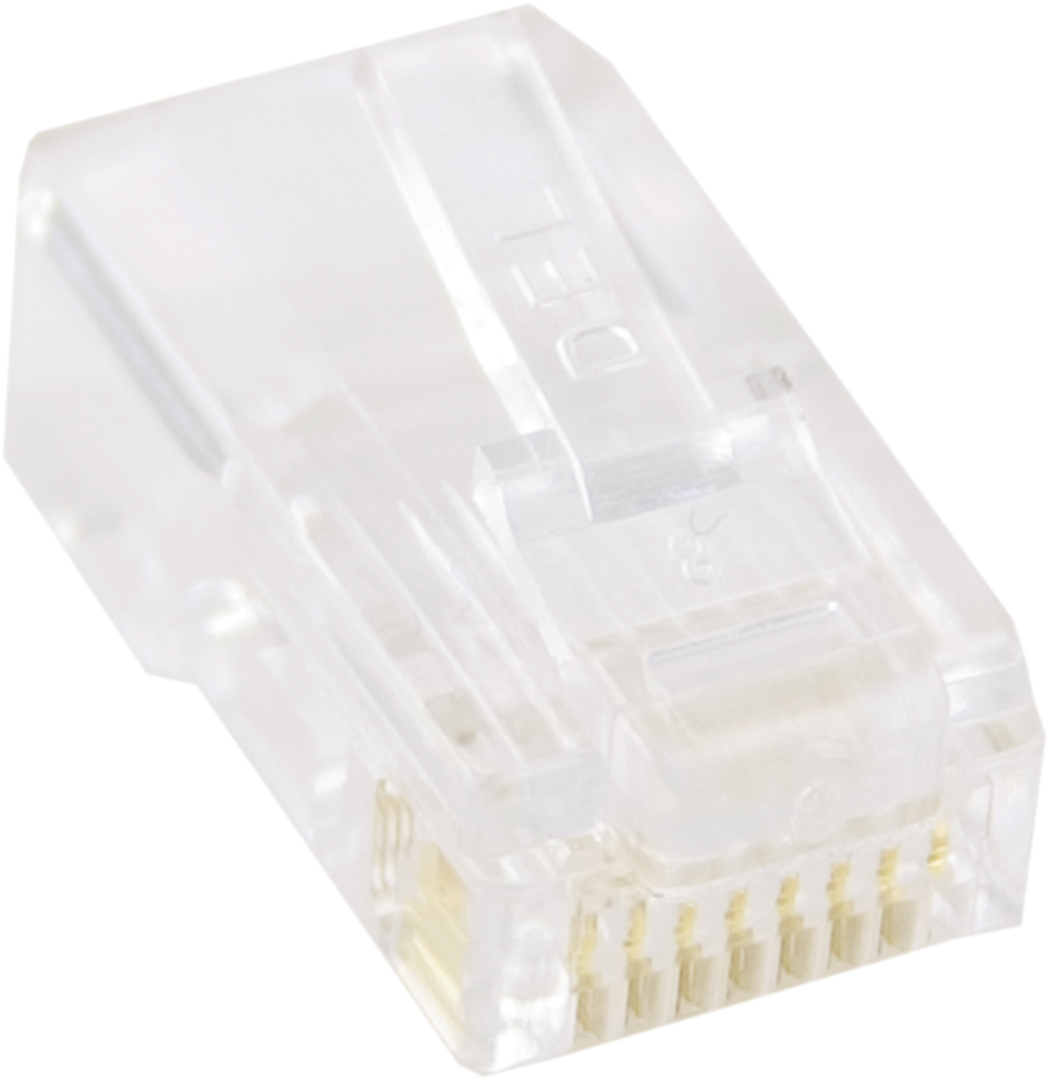 DELTACO RJ45 kontaktdon för patchkabel, Cat5e, oskärmad, 20-pack