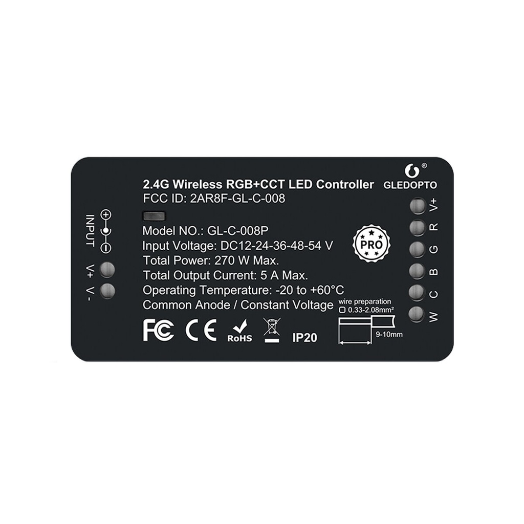 Smart Zigbee LED-controller - Pro Version - RGB+CCT