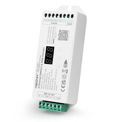 [181114] Mi-Light D5-CX 5-kanals konstant spänning DMX512 & RDM-avkodare