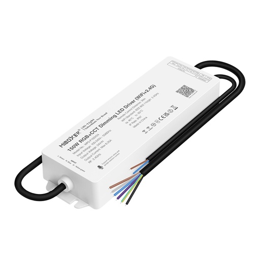 [182821] Mi-light WP5-P150V24 150W RGB+CCT kontroller med transformator IP67 (WiFi+2.4G+DMX512)