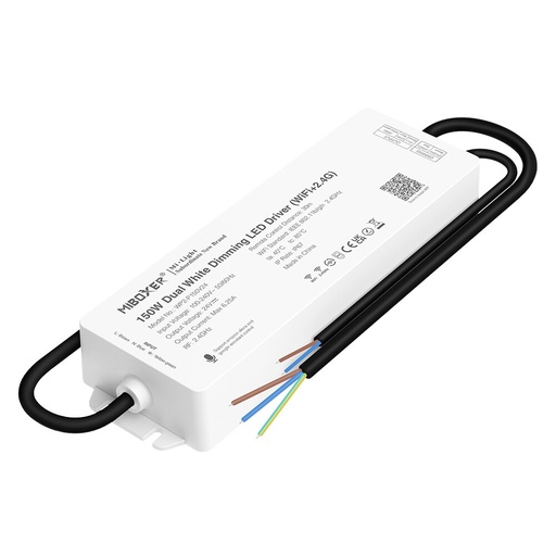 [182791] Mi-light WP2-P150V24 150W Dubbel vit kontroller med transformator IP67 (WiFi+2.4G)