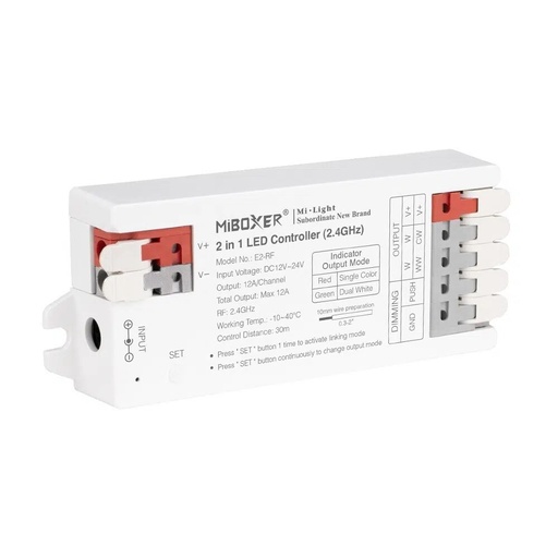 [184788] Mi-Light E2-RF 2 in 1 LED kontroller (2.4GHz + PUSH)