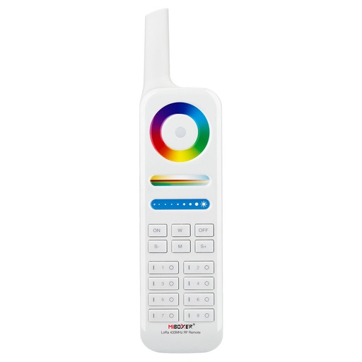 [180964] Mi-Light FUT086 433MHZ RGB+CCT fjärrkontroll (LoRa 433MHz)