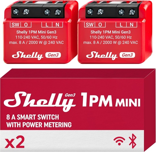 [261606] Shelly 1PM Mini Gen3 (2-pack)