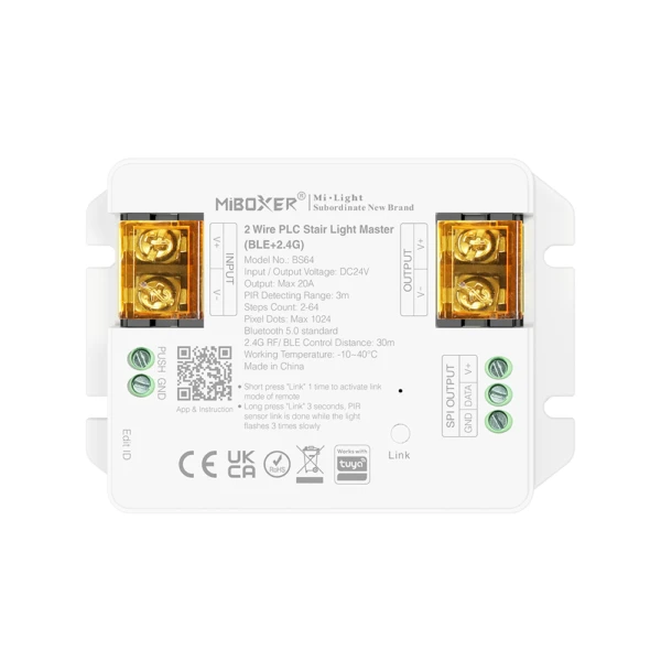 Mi-Light BS64 2-tråds PLC Trappbelysning Master (BLE+2.4G)