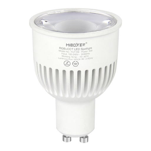 [180919] Mi-Light FUT106 GU10 6W RGB+CCT LED Spot Light (2.4G)