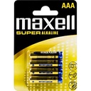 Maxell batterier, AAA (LR03), Super Alkaline, 1,5 V, 4-pack