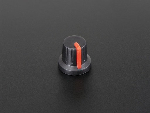 [2046] Potentiometer Knob - Soft Touch T18 - Red