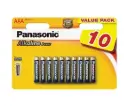 Panasonic Alkaline Power AAA batterier - 10 st